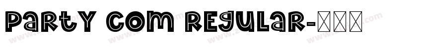 Party Com Regular字体转换